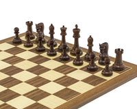 Jeu d’échecs Leningrad en acacia et noyer