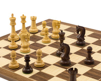 Jeu d’échecs Leningrad en acacia et noyer