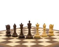 Jeu d’échecs Leningrad en acacia et noyer