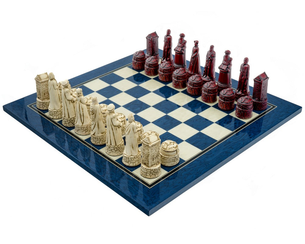 Jeu d’échecs Berkeley Chess Scottish Cardinal Bleu