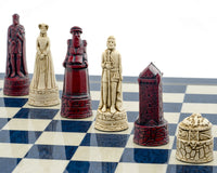 Jeu d’échecs Berkeley Chess Scottish Cardinal Bleu