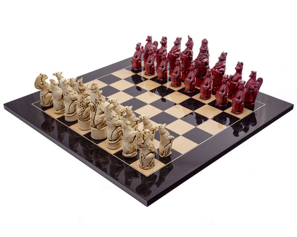 Berkeley Chess Royal Beasts Black Cardinal — Grand jeu d’échecs