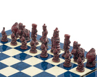 Jeu d’échecs Berkeley Chess « Alice au pays des merveilles » — bleu cardinal