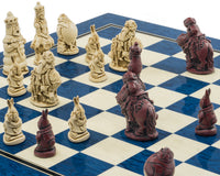 Jeu d’échecs Berkeley Chess « Alice au pays des merveilles » — bleu cardinal