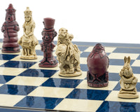 Jeu d’échecs Berkeley Chess « Alice au pays des merveilles » — bleu cardinal