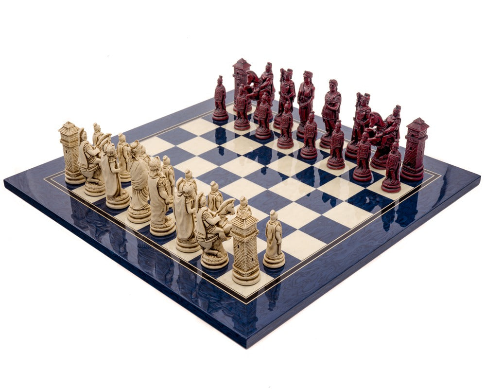 Jeu d’échecs Berkeley Chess Roman Blue Cardinal