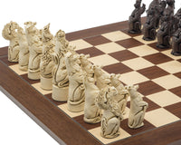 Le grand jeu d'échecs Berkeley Chess Royal Beasts Russet et Palisandre