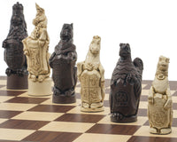 Le grand jeu d'échecs Berkeley Chess Royal Beasts Russet et Palisandre