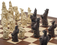 Le grand jeu d'échecs Berkeley Chess Royal Beasts Russet et Palisandre