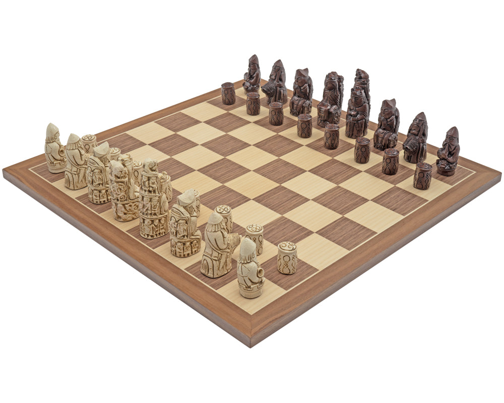 Jeu d’échecs Berkeley Chess Médiéval, roux et noyer