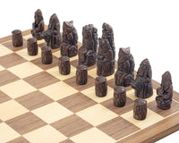 Jeu d’échecs Berkeley Chess Médiéval, roux et noyer