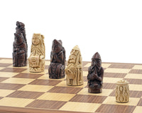 Jeu d’échecs Berkeley Chess Médiéval, roux et noyer