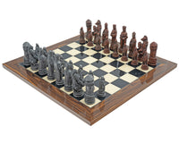 Jeu d'échecs Berkeley Chess Camelot en métal et palissandre