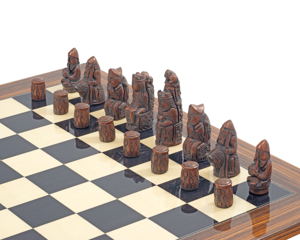 Le jeu d'échecs Berkeley Chess Medieval Metal & Palisander