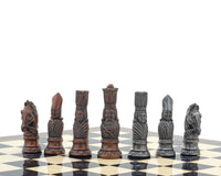 Jeu d’échecs victorien en métal et en palissandre Berkeley Chess