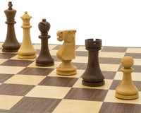 The Pioneer — Jeu d'échecs pliant en palissandre doré et en noyer
