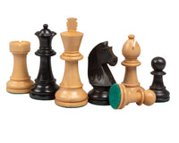 Cavalier « Down Head » et jeu d’échecs noir de luxe avec coffret de rangement pour pièces d’échecs