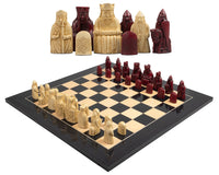 Le Jeu d’échecs Île de Lewis noir et rouge