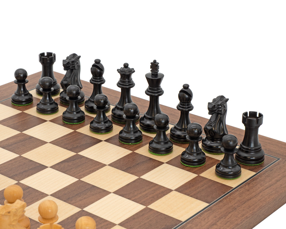 Ensemble d'Échecs Exécutif Deluxe en Noyer