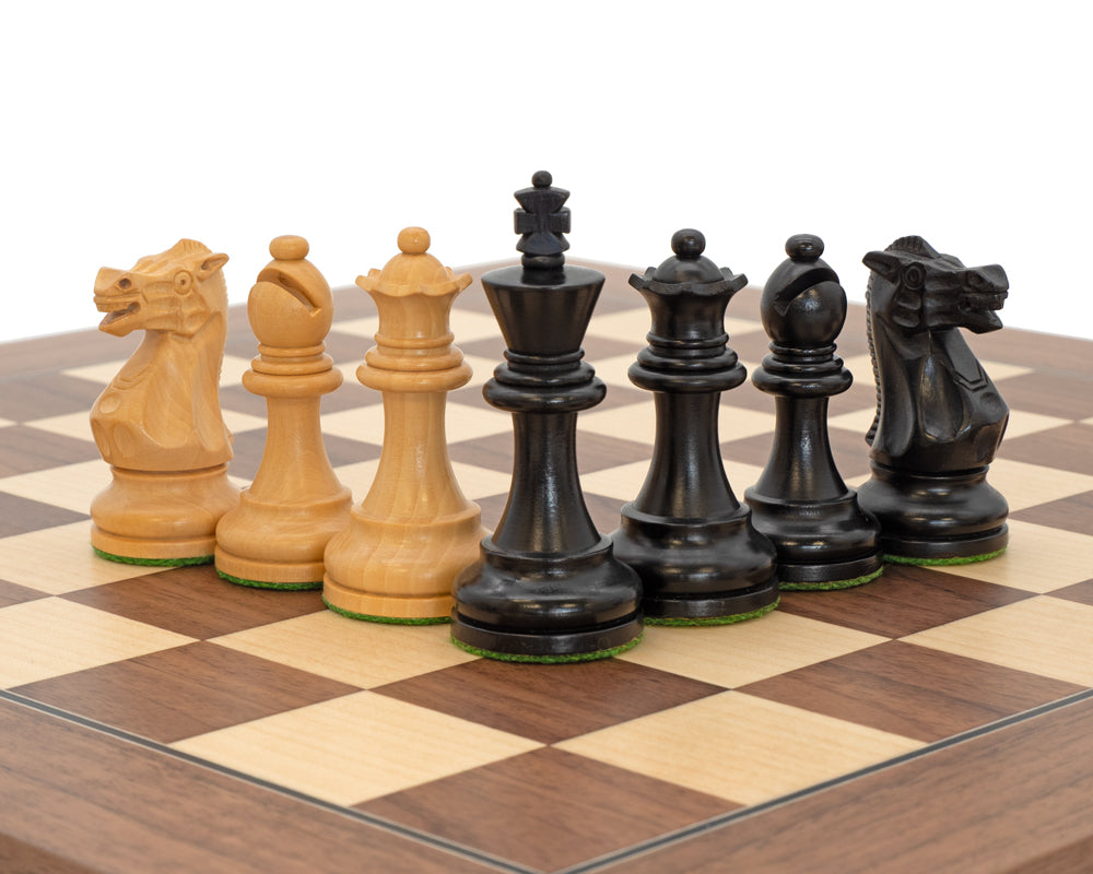 Ensemble d'Échecs Exécutif Deluxe en Noyer
