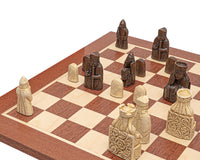 Jeu d’échecs Regency Île de Lewis en acajou — taille moyenne