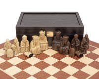 Jeu d’échecs Regency Île de Lewis en acajou — taille moyenne