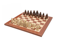Jeu d’échecs Regency Île de Lewis en acajou — taille moyenne