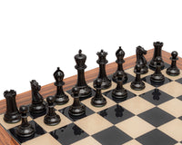 Jeu d’échecs Staunton de luxe — réplique de 1849 en ébène patinée et palissandre