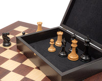 Jeu d'échecs de luxe — reproduction Paulsen de 1853 en ébène et palissandre Mongoy