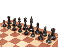 Jeu d’échecs Abingdon, noir et acajou