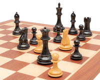 Jeu d’échecs Abingdon, noir et acajou