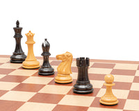 Jeu d’échecs Abingdon, noir et acajou