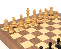 Reproduction de 1851 en ébène et noyer — Jeu d’échecs Staunton de luxe