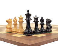 Reproduction de 1851 en ébène et noyer — Jeu d’échecs Staunton de luxe