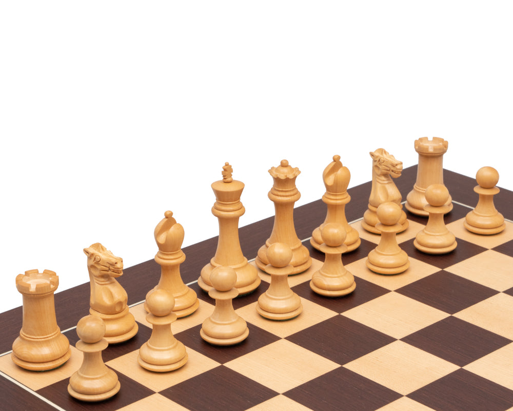 Le jeu d'échecs de luxe Sovereign en ébène et wengé