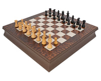 Jeu d’échecs de luxe Kingsclere en ébène et noyer