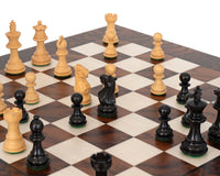 Jeu d’échecs de luxe Kingsclere en ébène et noyer