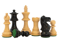 Jeu d’échecs de luxe Kingsclere en ébène et noyer