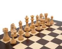 Jeu d’échecs du Championnat du Monde — Édition Wengé avec sac de rangement pour pièces d’échecs