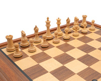 Jeu d’échecs Sovereign de luxe en ébène et acajou avec armoire