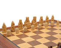Jeu d’échecs de luxe Regency Chess « Île de Lewis » avec coffret encadré en acajou
