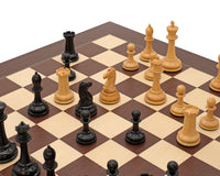 Jeu d’échecs Harrwitz Black and Mongoy avec coffret de rangement pour pièces d’échecs