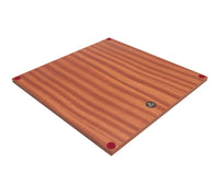 16 inch Manopoulos Mahogany Chess Board crafted in Greece with Mahogany and Birch veneers, featuring 1.57 inch playing squares.