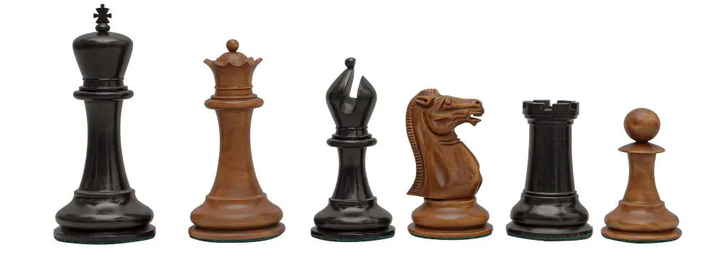 Chess pieces arranged in a line, including king, queen, bishop, knight, rook, and pawn.